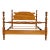 Vintage Ethan Allen Baumritter Solid Maple Full Double Cannonball Poster Bed For Sale