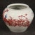 Chinese vase from the beginning of the 21st century. Work in glazed and hand painted ceramic with floral and animal...