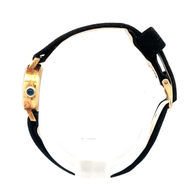 Mid-Century Modern Mid 20th Century Lucien Piccard 14k Yellow Gold Manual Wind Coin Watch For Sale - Image 3 of 8