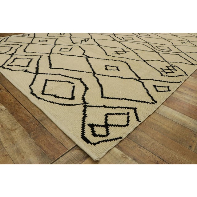 Textile Moroccan Style Rug - 09'02 X 12'06 For Sale - Image 7 of 10