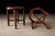 Found Collectibles Maracanã-Inspired Side Tables in Reclaimed Brazilian Rosewood and Honed Travertine For Sale - Image 12 of 15