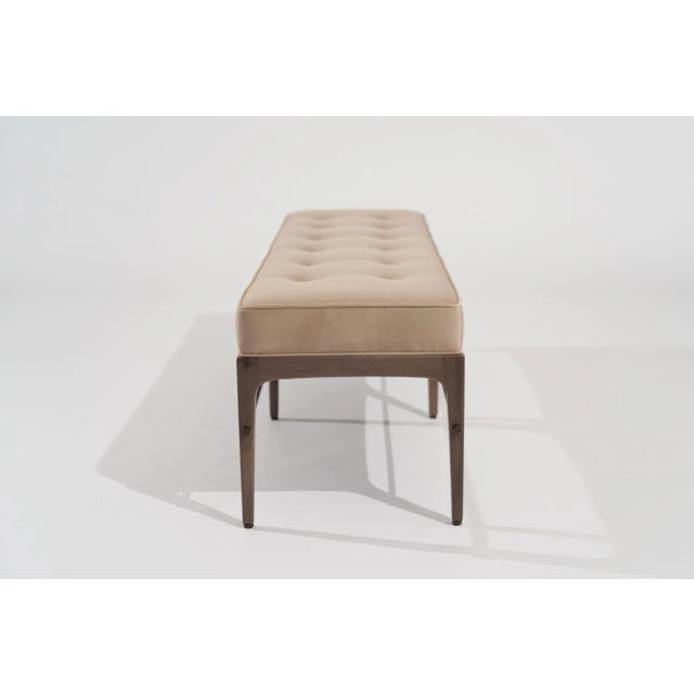 Linear Bench in Natural Wanut Series 60 by Stamford Modern For Sale - Image 12 of 12