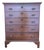 18th Century American Chippendale Mahogany Tall Chest For Sale