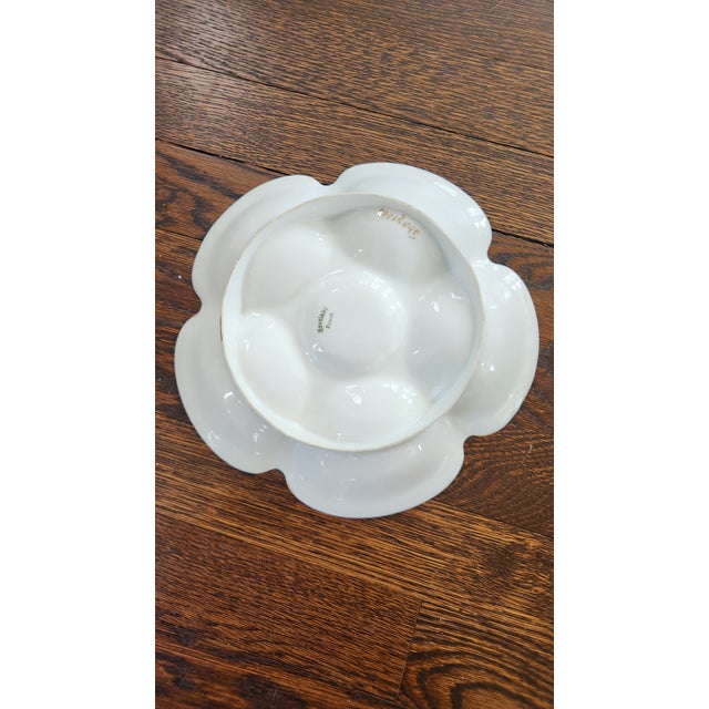 Antique Haviland Limoges Hand-Painted Cherry & Gilt Oyster Plate, Circa 1900 For Sale - Image 14 of 14