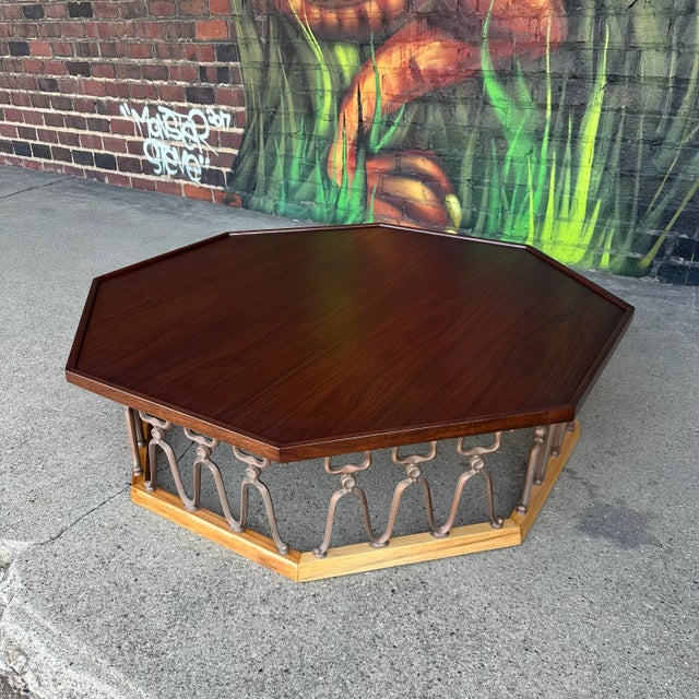 Oversize Octagonal John Van Koert for Drexel Coffee Table For Sale - Image 12 of 12