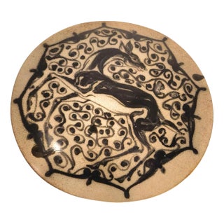 Antelope Wall Plaque in Stoneware by Pierre Paulus, 1937 For Sale