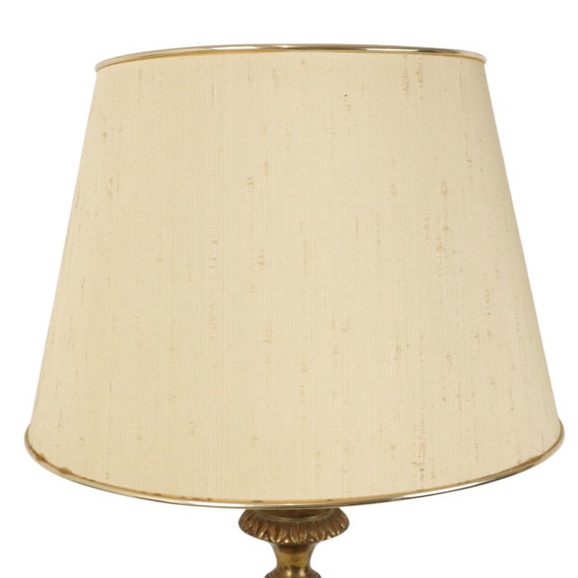 1950s Classic Empire French Brass Table Lamp, 1950s For Sale - Image 5 of 18