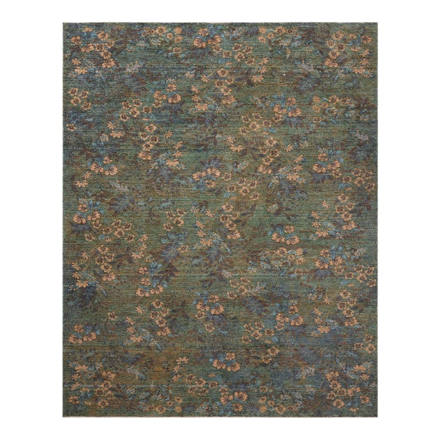 Loloi Winchester Seafoam Green / Teal 6'-3" x 9'-6" Area Rug For Sale
