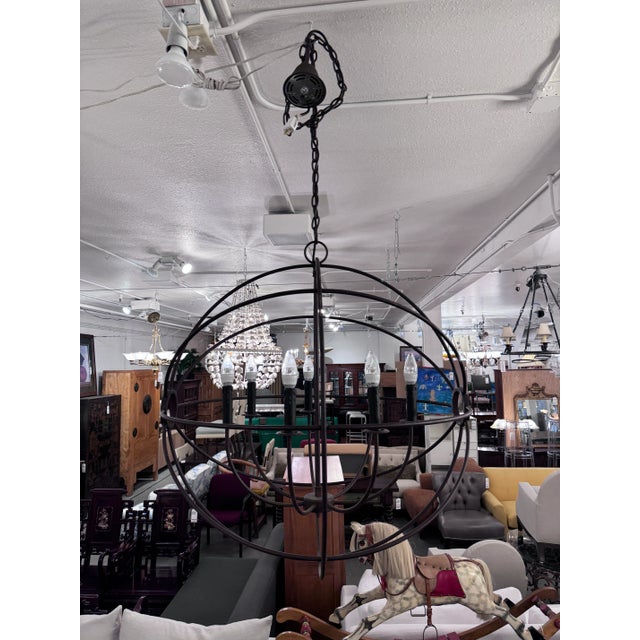 Timothy Oulton Gyro Six Light Chandelier For Sale In San Francisco - Image 6 of 12