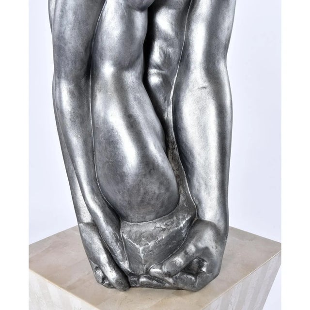 Pygmalion and Galatea Modern Sculpture by Cuban Artist Manuel Carbonell For Sale - Image 11 of 13