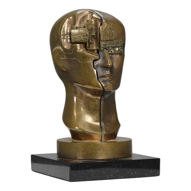 Raf Verjans, Homo Successor, 1990s, Bronze with Marble Base For Sale