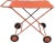Vintage Red Painted Wood Serving Cart For Sale In Los Angeles - Image 6 of 9