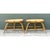 Khaki Vintage Rattan Low Stools - Pair For Sale - Image 8 of 12