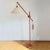 Scandinavian Teak Counter Balance Floor Lamp with Silk Shade For Sale - Image 4 of 10