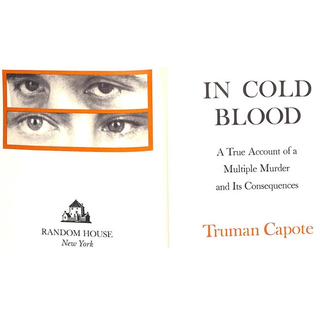 Traditional "In Cold Blood" Book 1965 Capote, Truman For Sale - Image 3 of 6