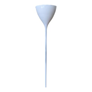 Max Bill Tulip Floor Lamp – Mid-Century Modern White Enamel Lighting For Sale
