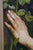 Late 20th Century Sole of a Rose Portrait Oil Painting on Burlap After John William Waterhouse 27" For Sale - Image 9 of 10