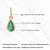Minimalist 14k Gold Charm Fine Jewerlry Peardrop Emerald Pendant for Her For Sale - Image 12 of 16