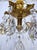 1930's Ornate Bronze Chandelier With Crystal Pendant For Sale - Image 10 of 12
