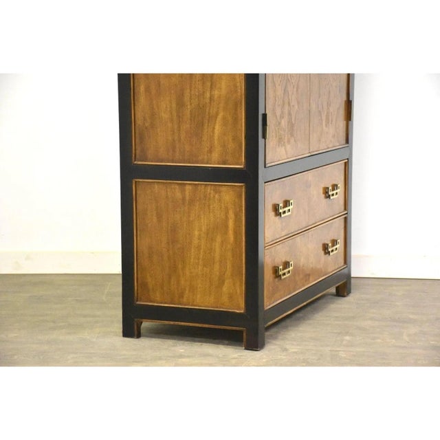 1970s Vintage Burlwood Gentleman's Chest Armoire by Raymond Sobota For Sale - Image 5 of 10