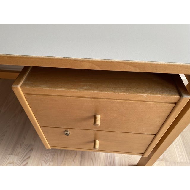 Beech Desk GE 125 by Hans J. Wegner for Getama For Sale - Image 12 of 15