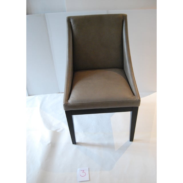West Elm "Curved" Leather Dining Chairs- Set of 4 | Chairish (640 x 640 Pixel)