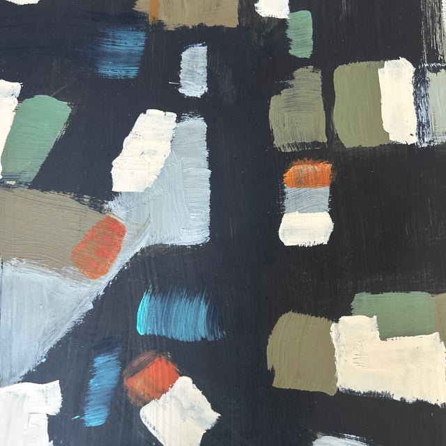 Contemporary original abstract painting by Stephen Heigh. Signed and framed. Measures 12x16 / 15x19 framed. Check out my...