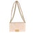 Beige Beige Caviar Suede Calfskin Chevron Medium Boy Handbag For Sale - Image 8 of 9