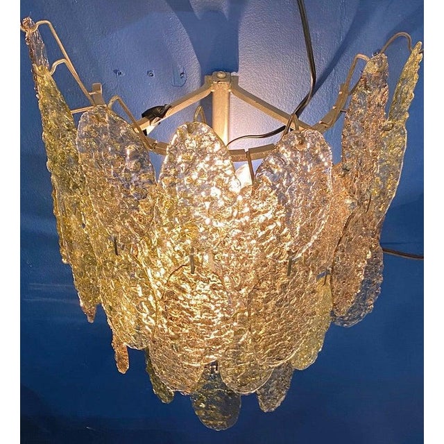 1970s Pair of 1960s Vistosi Torcello Glass Disk Sconces by Gino Vistosi For Sale - Image 5 of 12