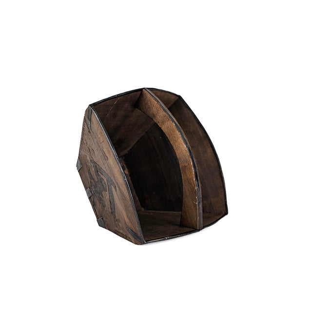 Vintage Antique Chinese Wooden Grain Bucket (Small) For Sale In Tulsa - Image 6 of 11