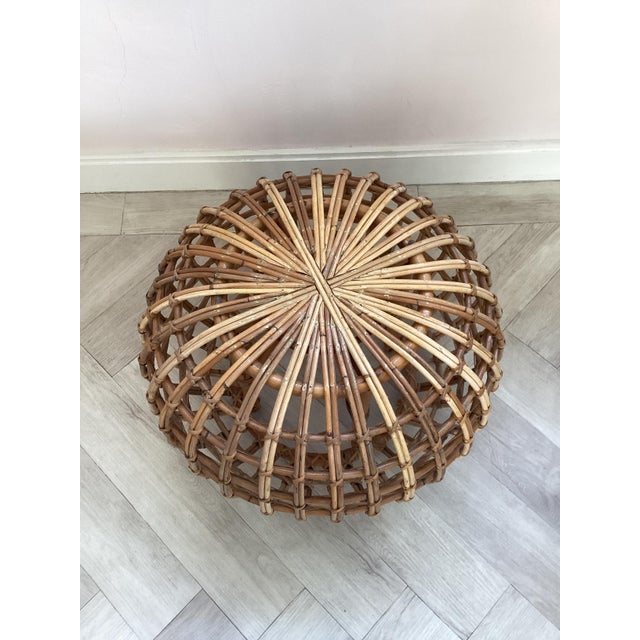 Rattan Coffee Table, 1980 For Sale - Image 3 of 7