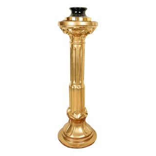20th Century Gilt Resin Pedestal For Sale