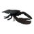 Vintage Large Blackened Cast Metal Lobster Sculpture For Sale
