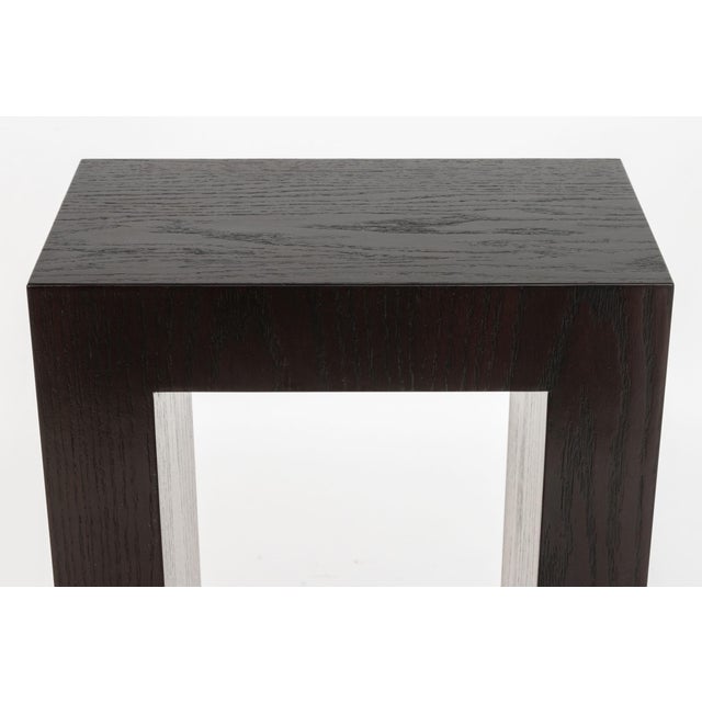 Contemporary Contemporary Ebonized Wood Pedestal For Sale - Image 3 of 7