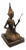 Vintage Thai Bronze and Gilt Female Figure or Statue, the Phin Musician Statue Sculpture For Sale