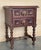 20th century pair of Spanish nightstands with two carved drawer and iron hardware. Beautiful tables that you can use like...