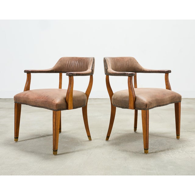Ralph Lauren Set of Six Ralph Lauren Hither Hills Studio Dining Armchairs For Sale - Image 4 of 18