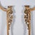 Pair of carved golden rococo style frames made in the 20th century, measures 110 x 7 x h 144 category rococo style frames...