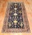 Navy Blue 19th Century Tribal Shiraz Gallery Rug, 4'11'' X 11'8'' For Sale - Image 8 of 13