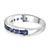 3.01ctw Sapphire Stackable Band in 14k Gold Ring Size 5.5 For Sale - Image 4 of 12
