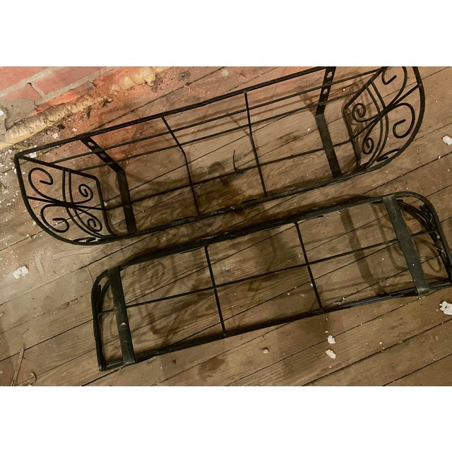 This is an attractive pair of planters that would be perfect as window boxes but would be nice on an exterior or interior...