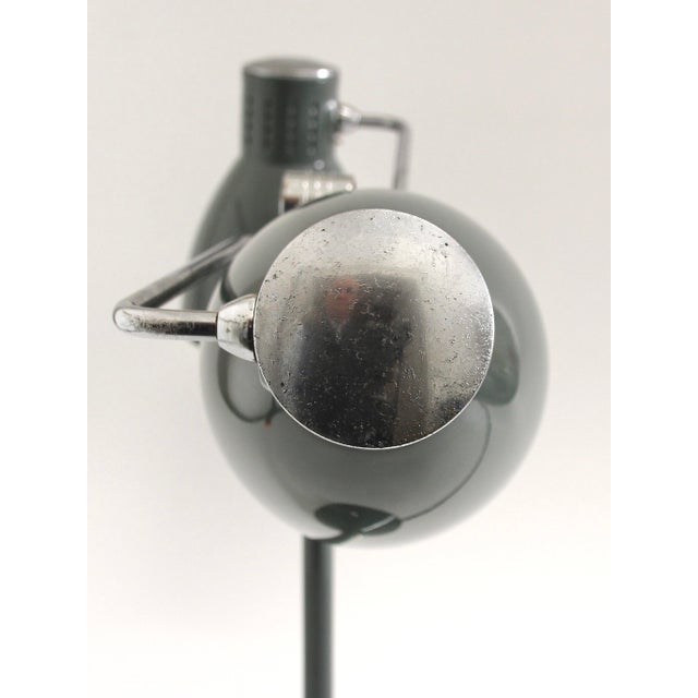 Olive Vintage French Double-Shade Desk Lamp from Jumo, 1940s For Sale - Image 8 of 18