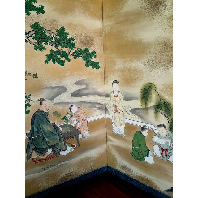17th Century Rare Antique Japanese Folding Screen by Kano Tanshin For Sale - Image 5 of 10