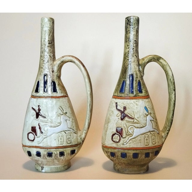 Blue Mid-Century Tre Monti Vases, San Marino, 1960s, Set of 2 For Sale - Image 8 of 8