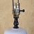 White Vintage White Ceramic Chinoiserie Temple Jar Table Lamp With Black Base For Sale - Image 8 of 18
