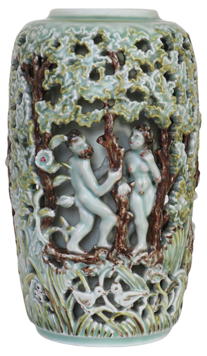 Art Nouveau Vase attributed to Bode Willumsen for Royal Copenhagen, 1946