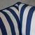 Ink Blue Sophie Conran Coco 2.5 Seater Sofa - Sea Holly Blue Stripes with Knife Edge Cushion For Sale - Image 8 of 12