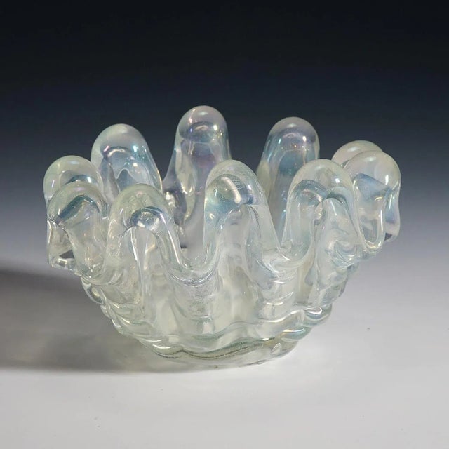 Large Ribs Bowl by Ercole Barover for Barovier & Toso, 1942 For Sale - Image 4 of 7