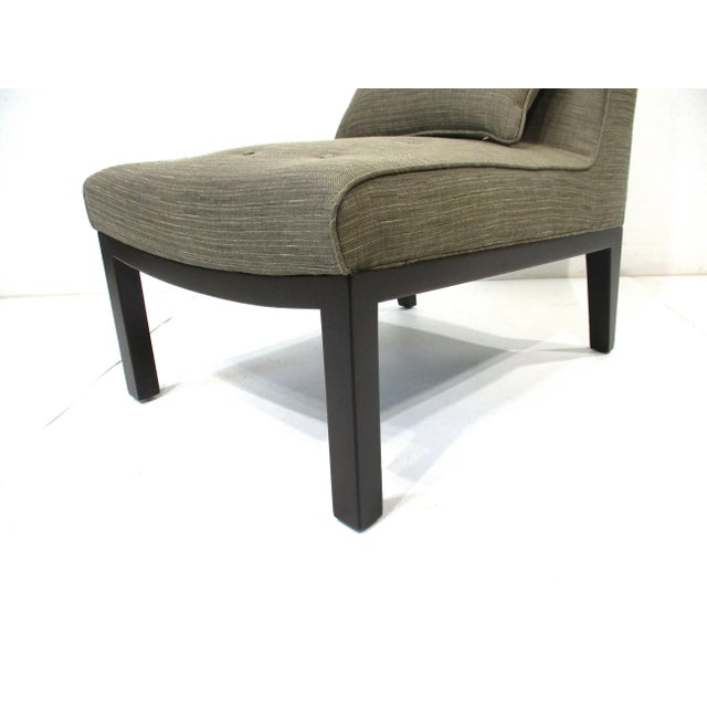 Edward Wormley Mid Century Slipper Chair for Dunbar For Sale - Image 10 of 11