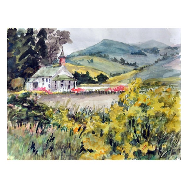 A California Gold Country Church by Gladys Louise Bowman Fies For Sale In Monterey, CA - Image 6 of 6